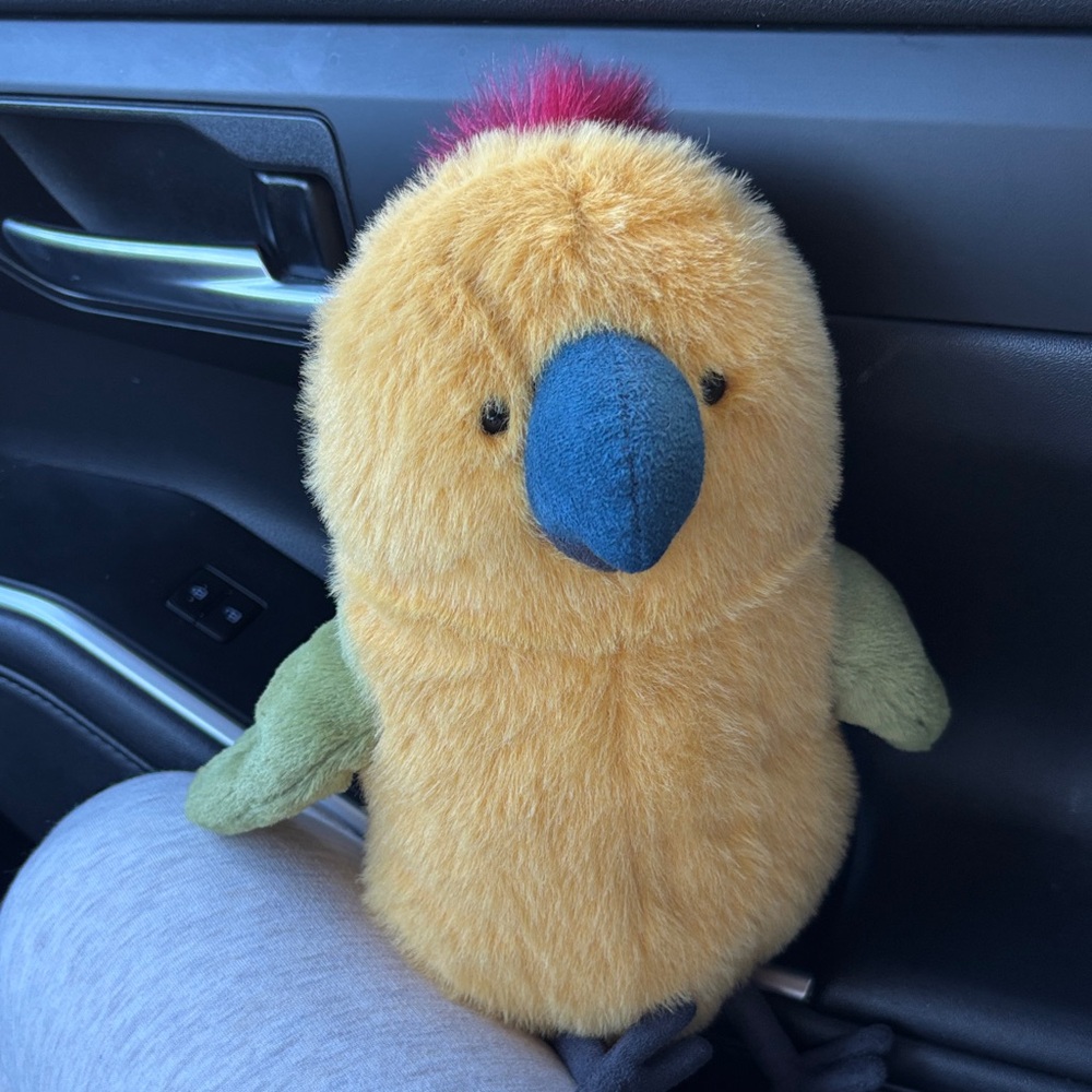 Jellycat Yellow Parrot Stuffed Animal